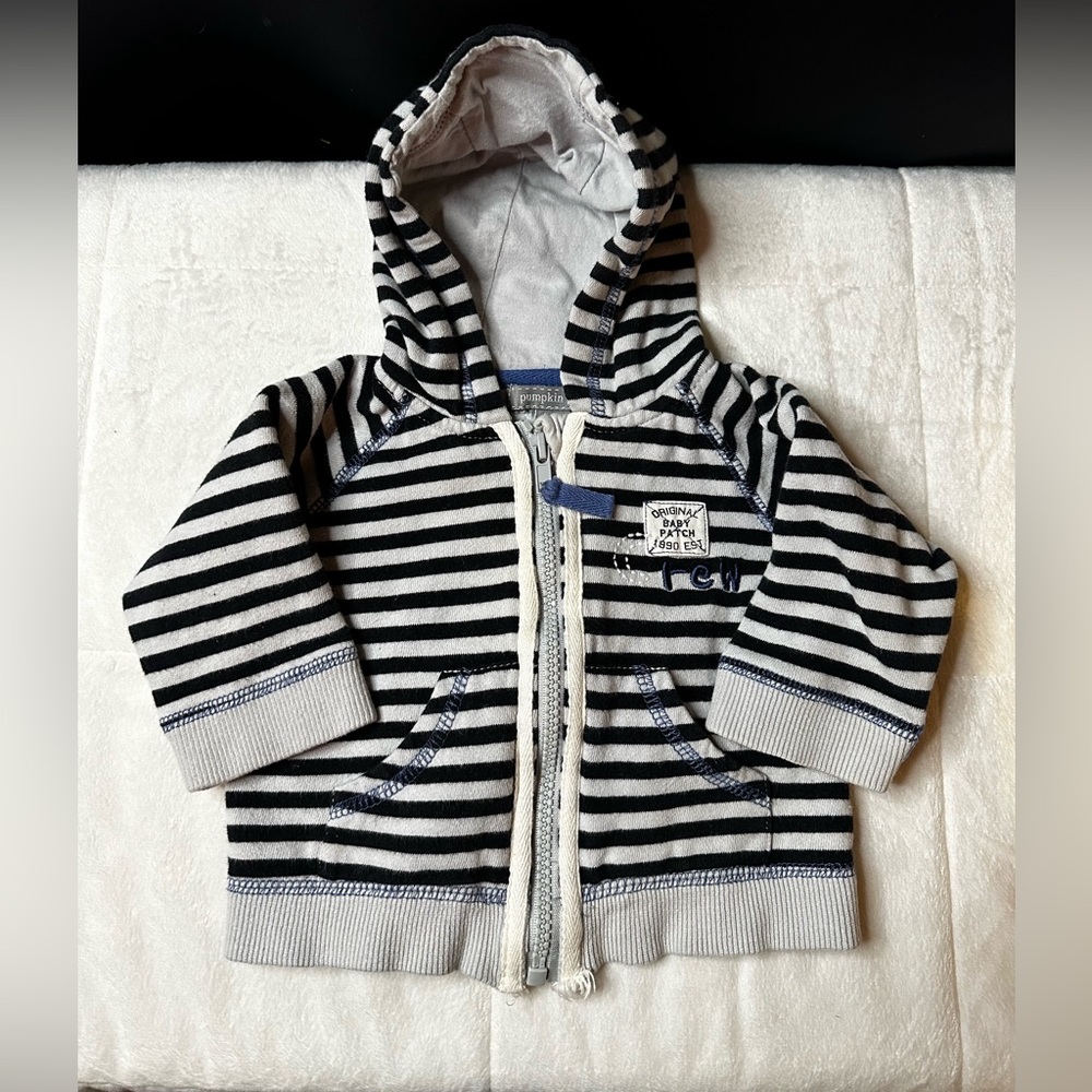Used Pumpkin Patch Hooded “Crew” Zip Jacket